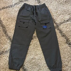Youth gray parachute jogger pants size 12y (shein)